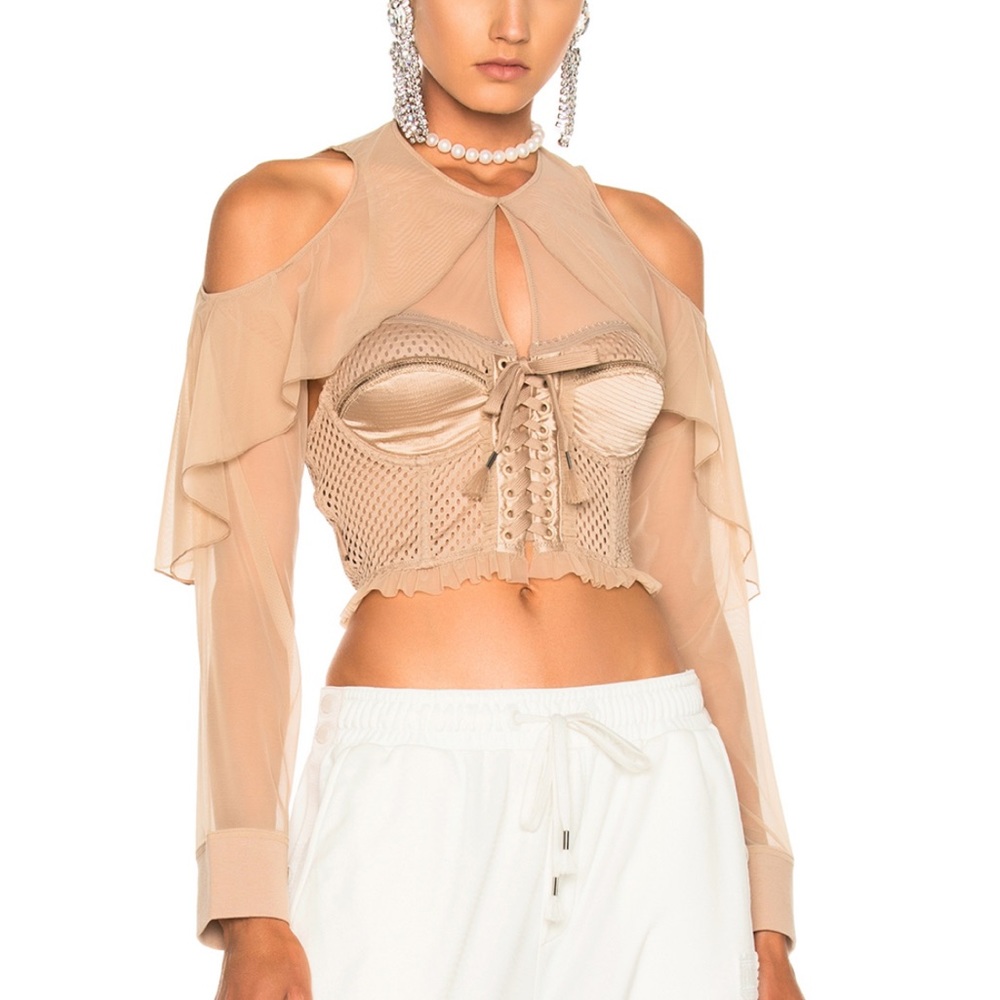 Fenty Puma by Rihanna mesh bustier top